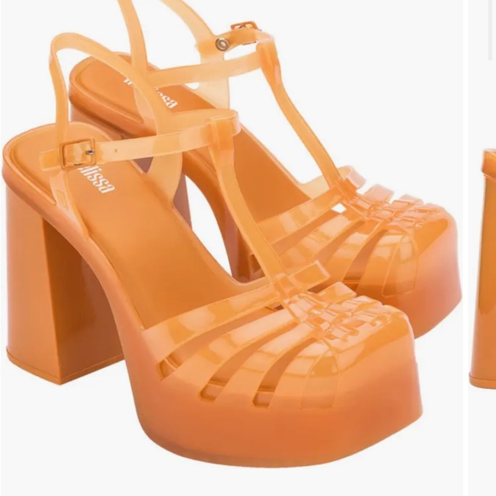 COPY - Melissa platform party sandal heel size 7